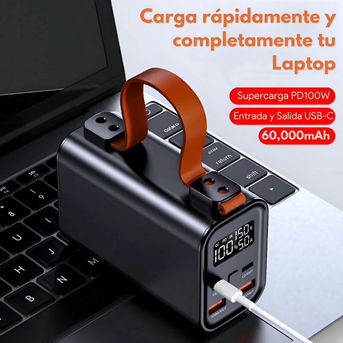 Power Bank 60,000mAh 100W Multipuertos