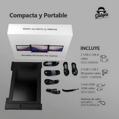 Doble Monitor Portátil 11.9"