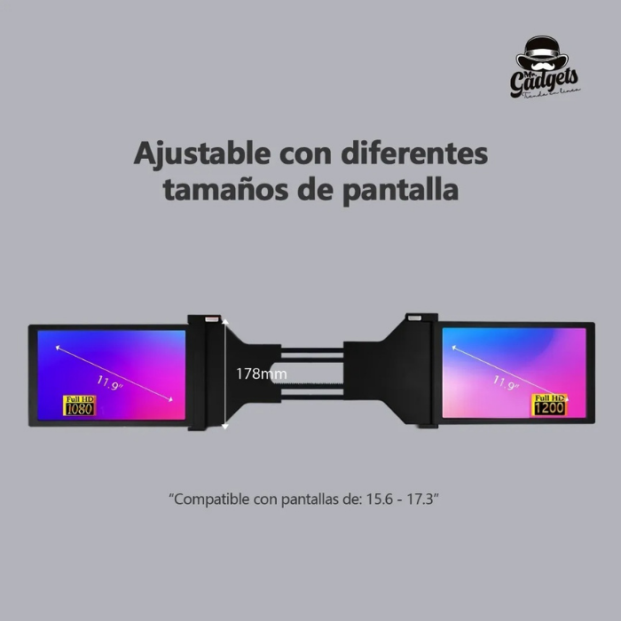 Doble Monitor Portátil 11.9"