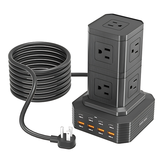 Regleta Vertical 100W de 17 Enchufes