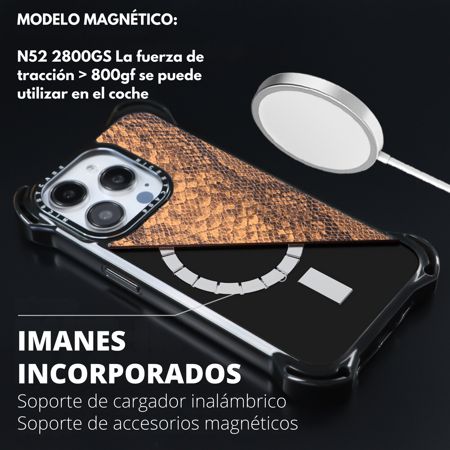 Funda Ultra Bounce Con Textura Animal Print