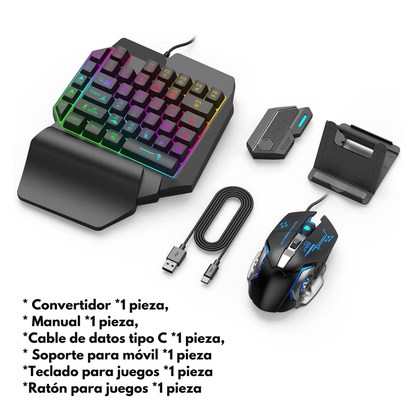 Set 4 en 1 Teclado Gamer