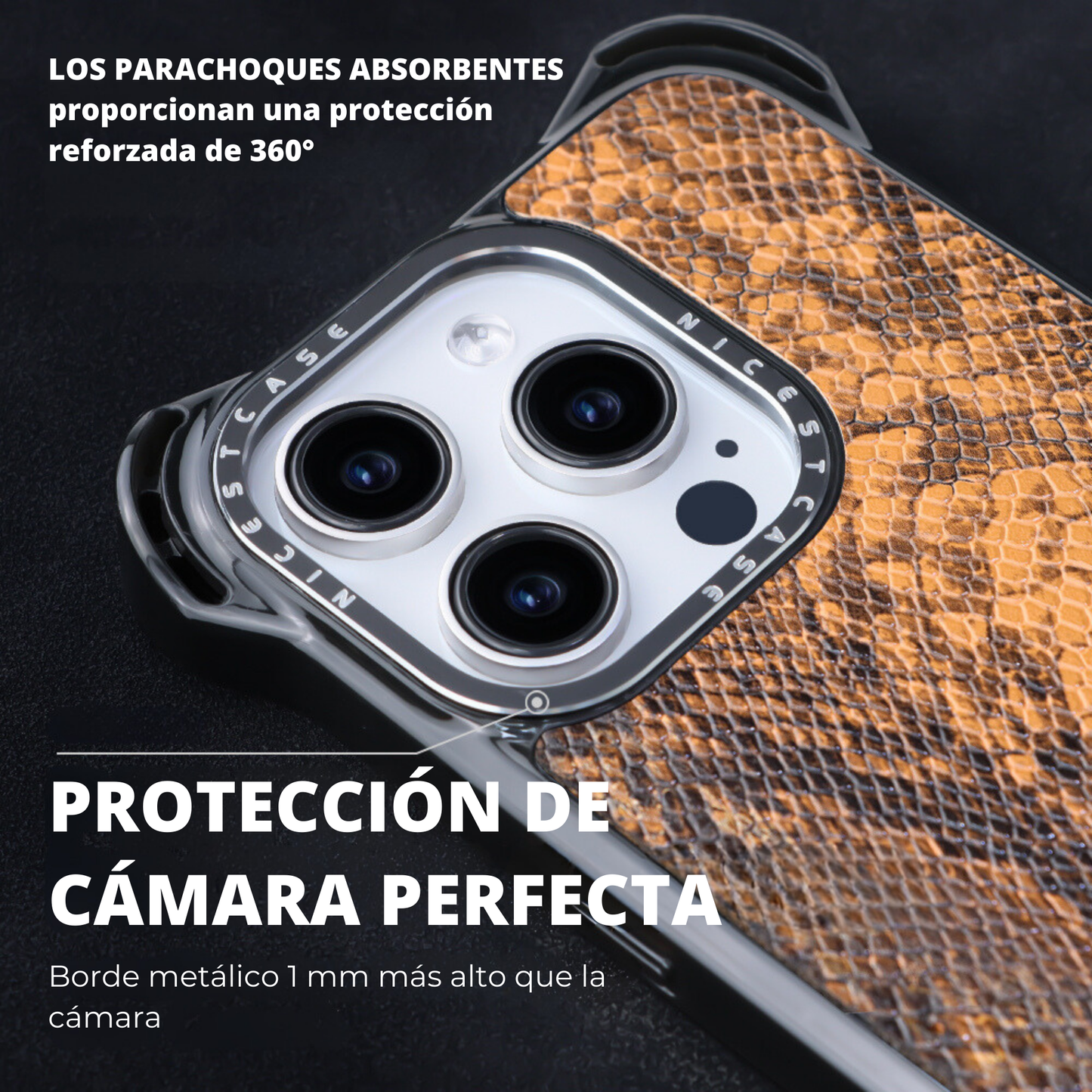 Funda Ultra Bounce Con Textura Animal Print