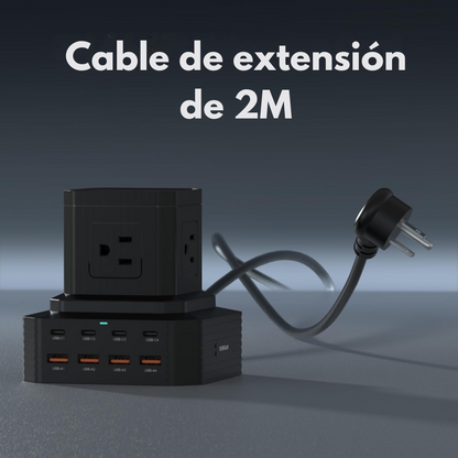 Regleta Vertical 100W de 17 Enchufes