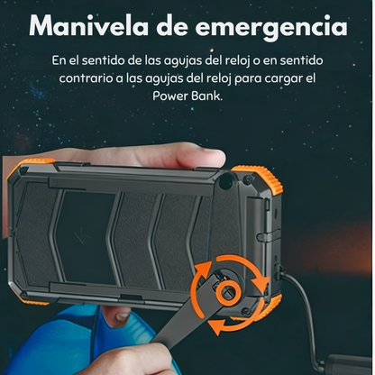 Power Bank Solar 20,000mAh Portátil Uso Rudo