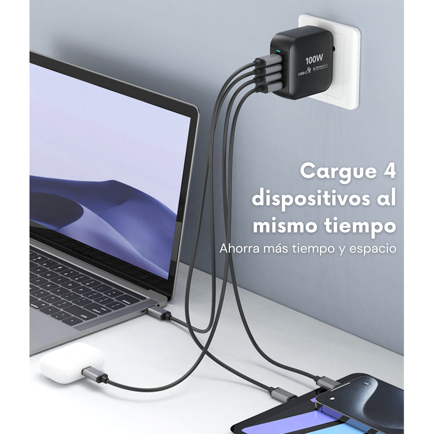 Adaptador de Corriente 100W Carga Rápida