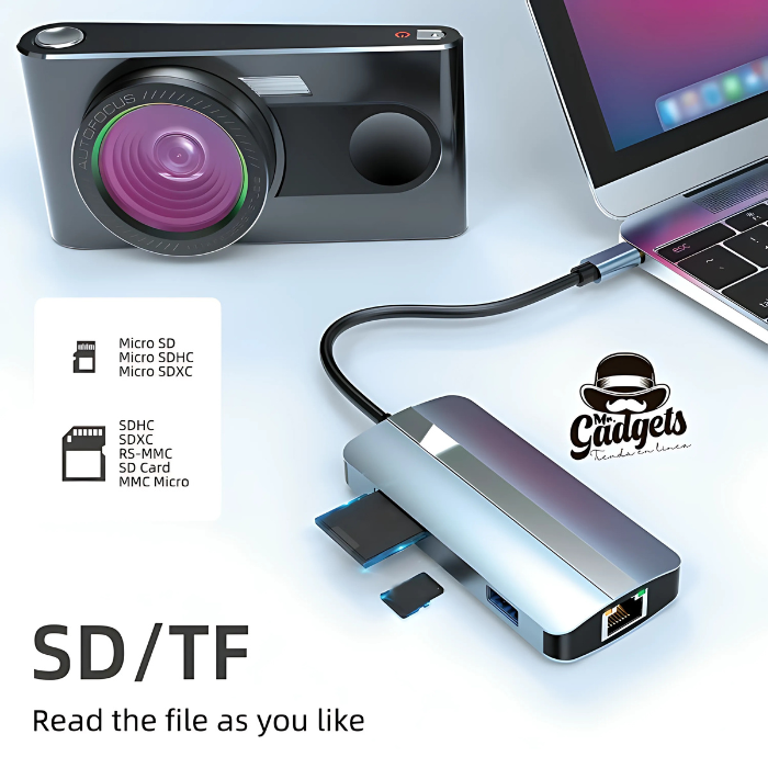 HUB Adaptador USB-C 9 en 1