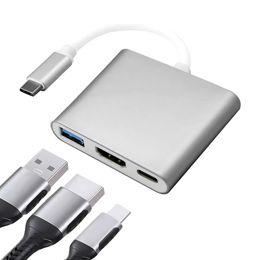 HUB Adaptador USB-C 3 en 1
