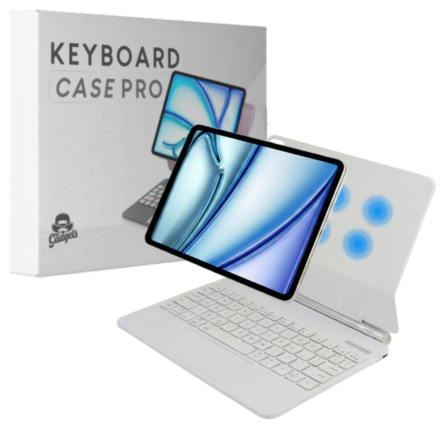 Keyboard Case Pro Magnético para iPad con Touchpad -  Tu iPad como Laptop