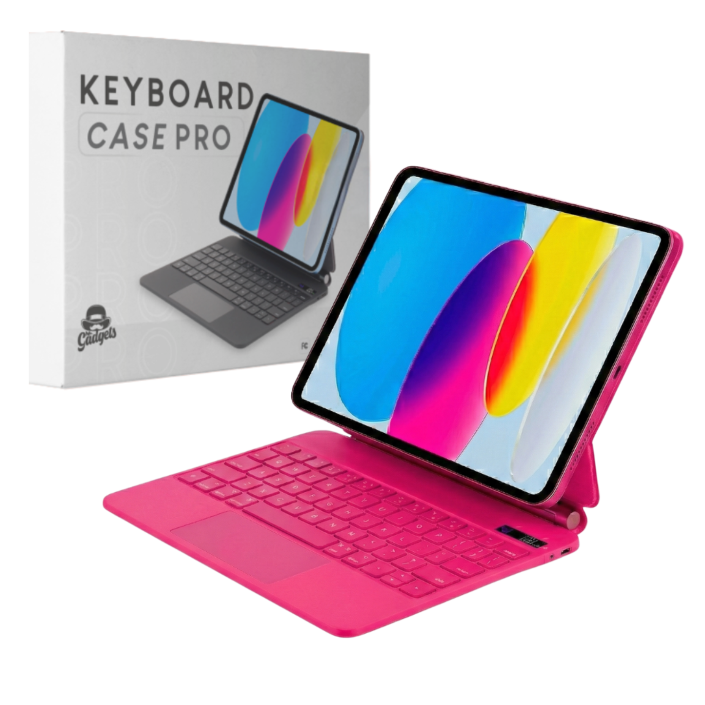 Keyboard Case Pro Magnético para iPad con Touchpad -  Tu iPad como Laptop