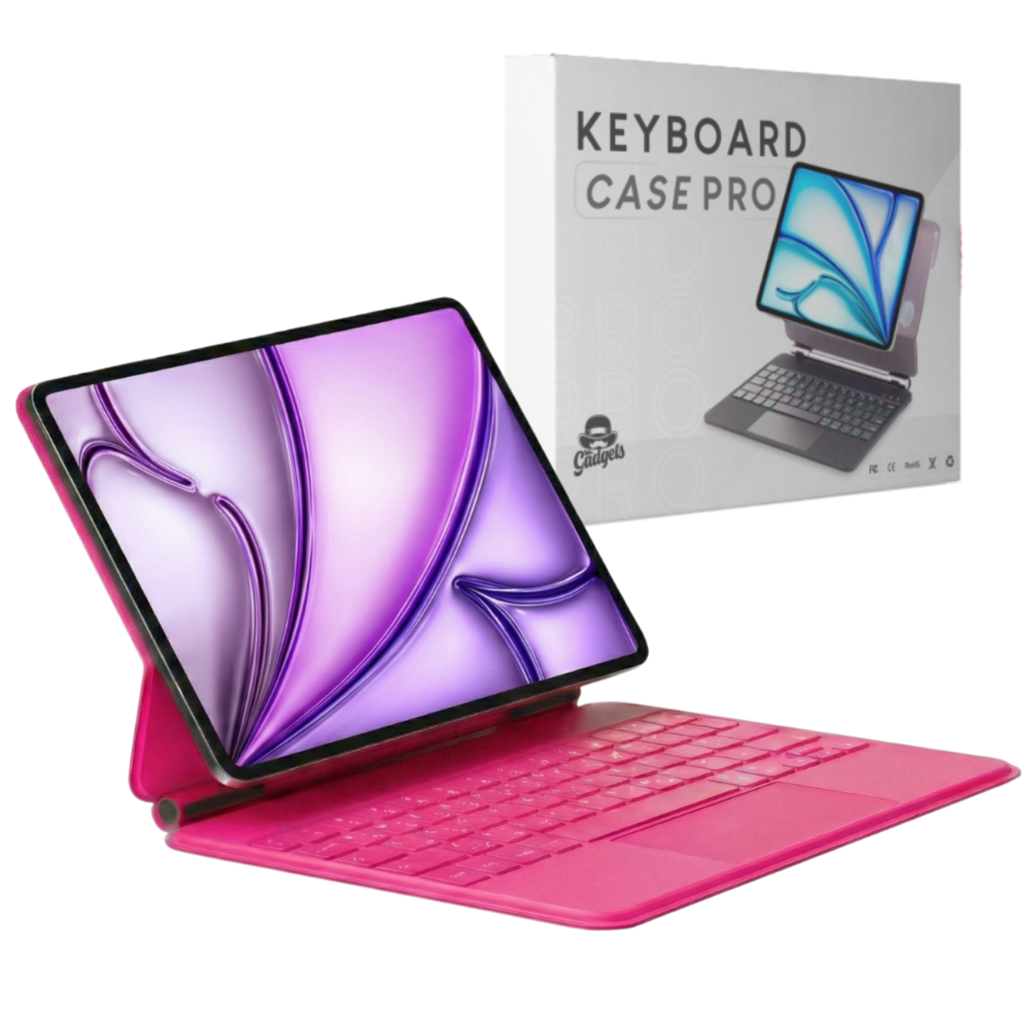 Keyboard Case Pro Magnético para iPad con Touchpad -  Tu iPad como Laptop