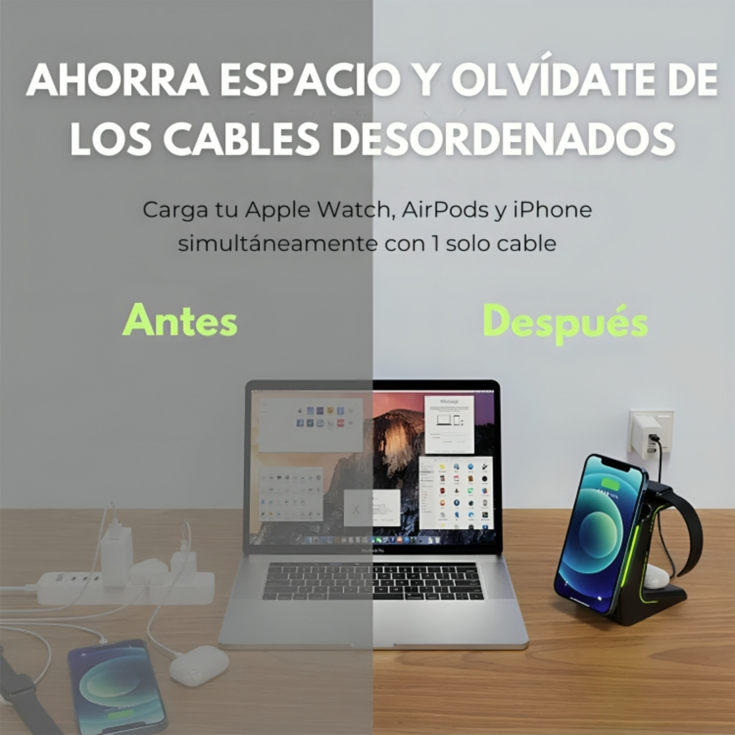 Power Bank 3 en 1 10,000mAh