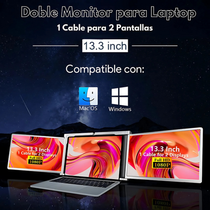 Doble Monitor Portátil 13,3"