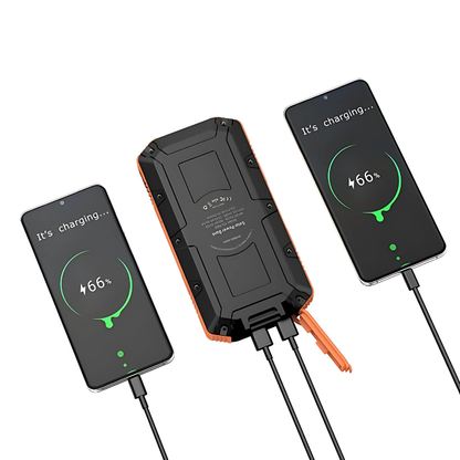 Power Bank Solar 20,000mAh Portátil Uso Rudo