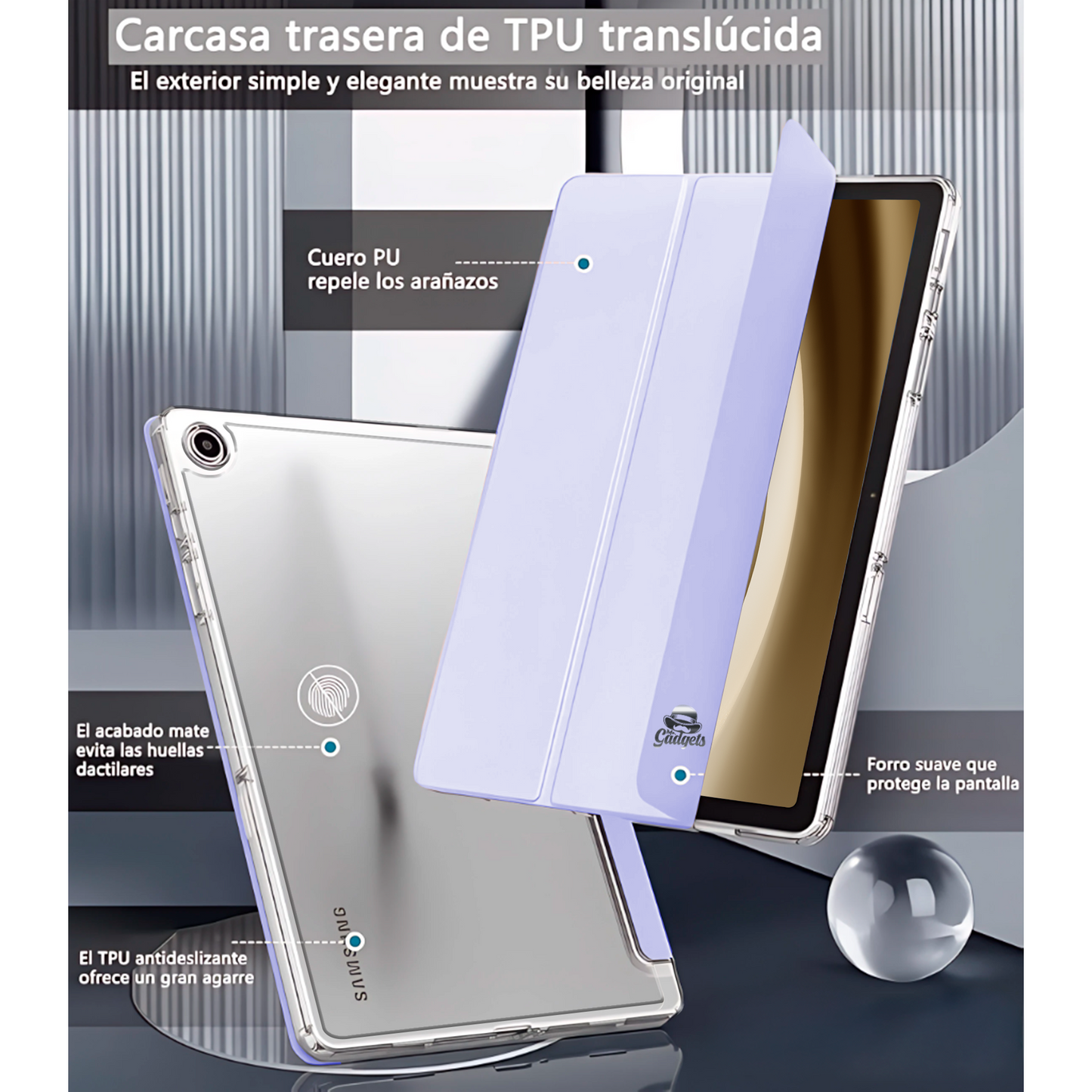 Funda Smart Cover para Galaxy Tab A9/A9 Plus