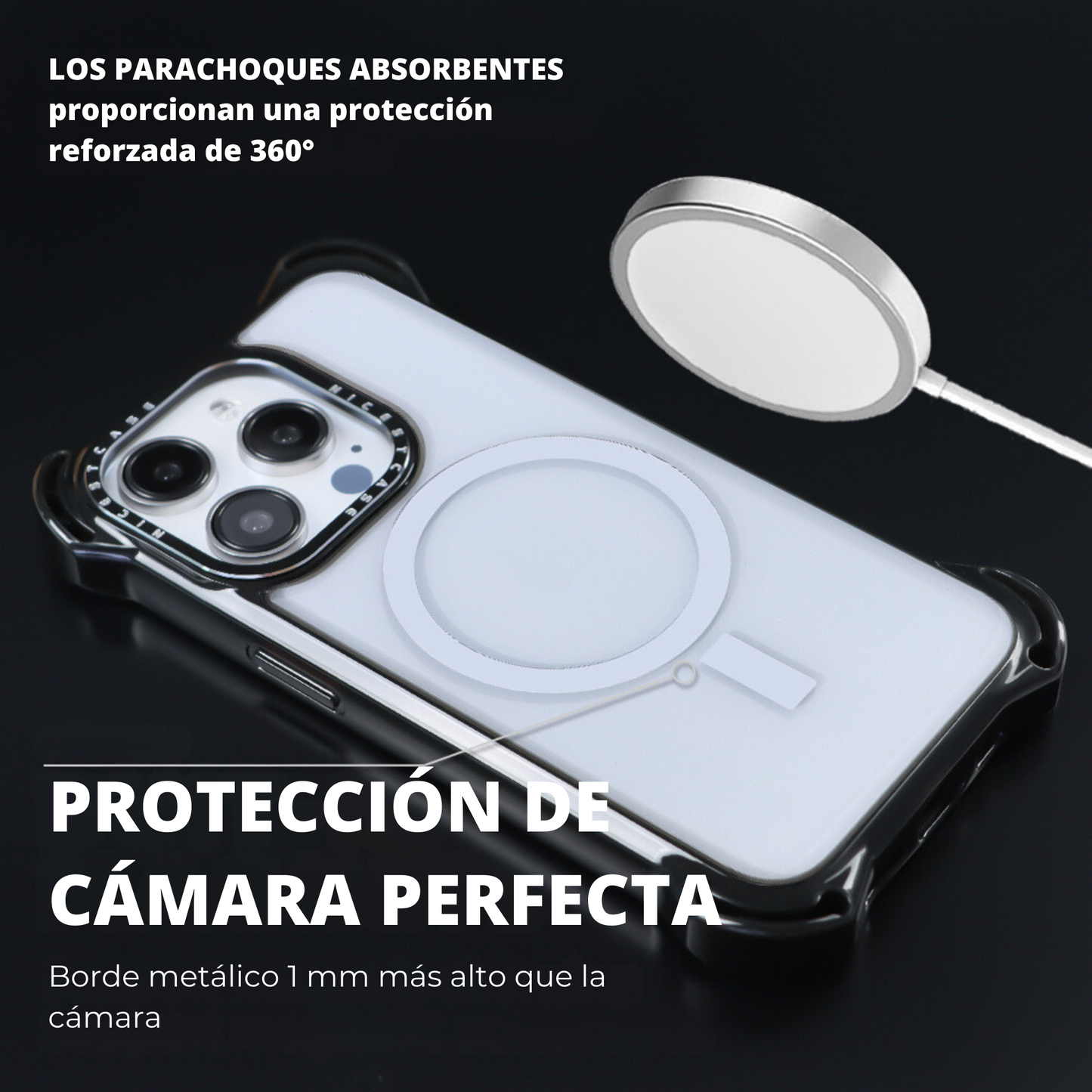 Funda Ultra Bounce Resina Epoxi Para iPhone