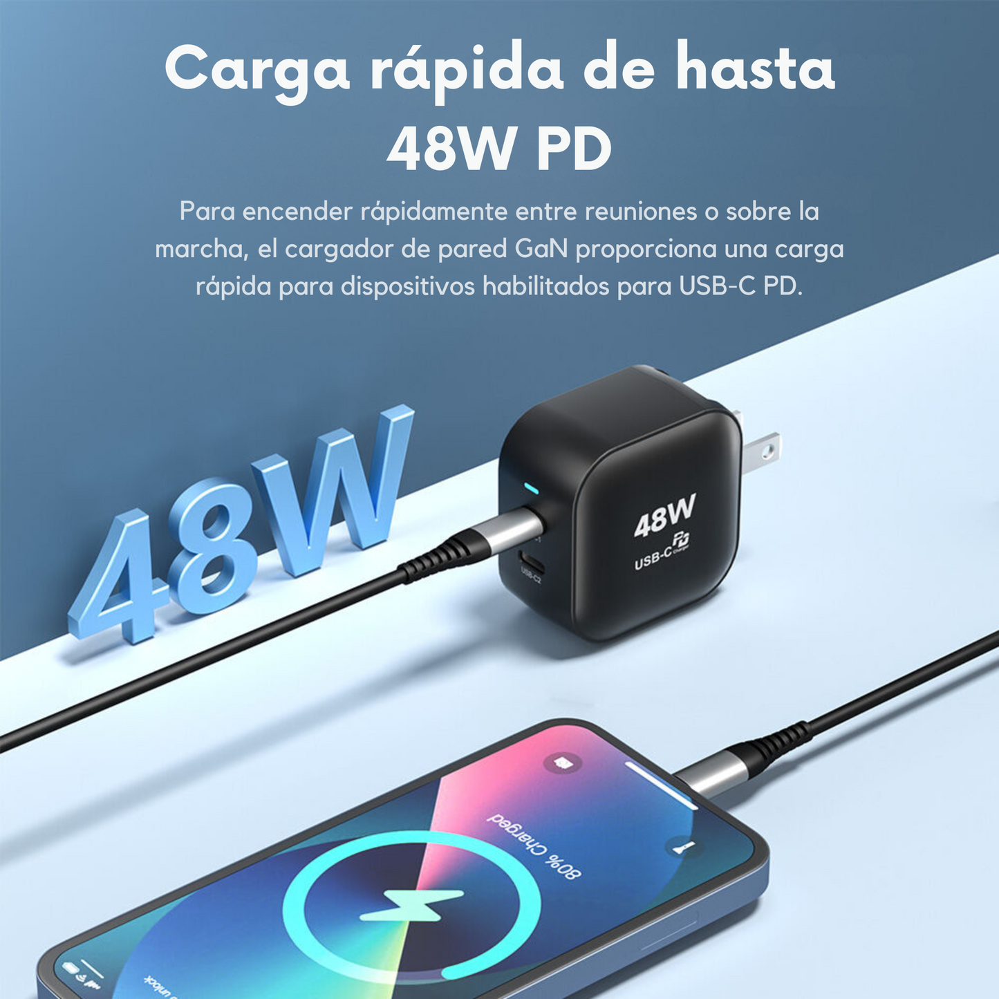 Adaptador de Corriente 48W Carga Rápida