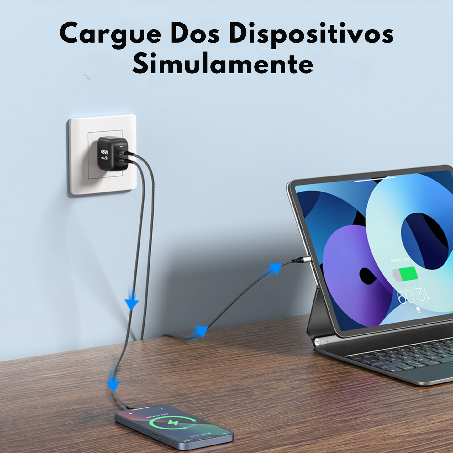 Adaptador de Corriente 48W Carga Rápida