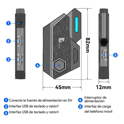 Set 4 en 1 Teclado Gamer