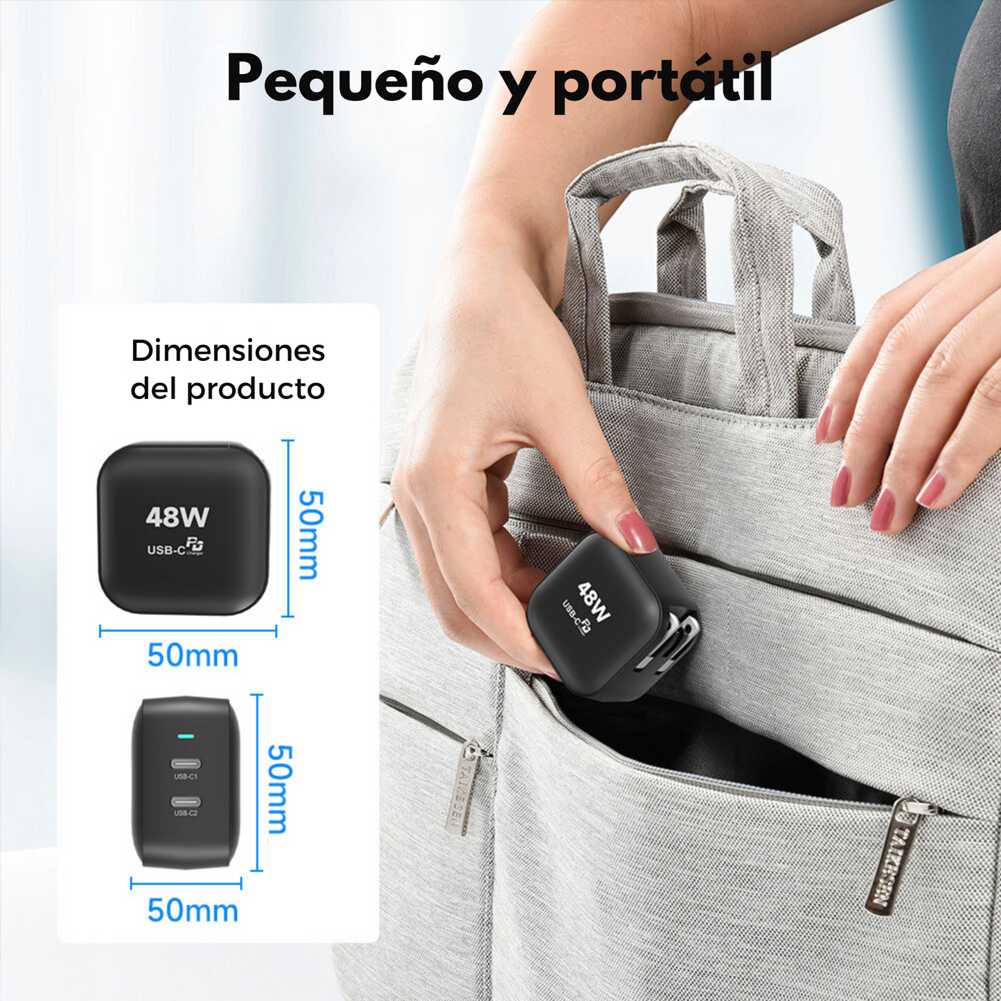 Adaptador de Corriente 48W Carga Rápida