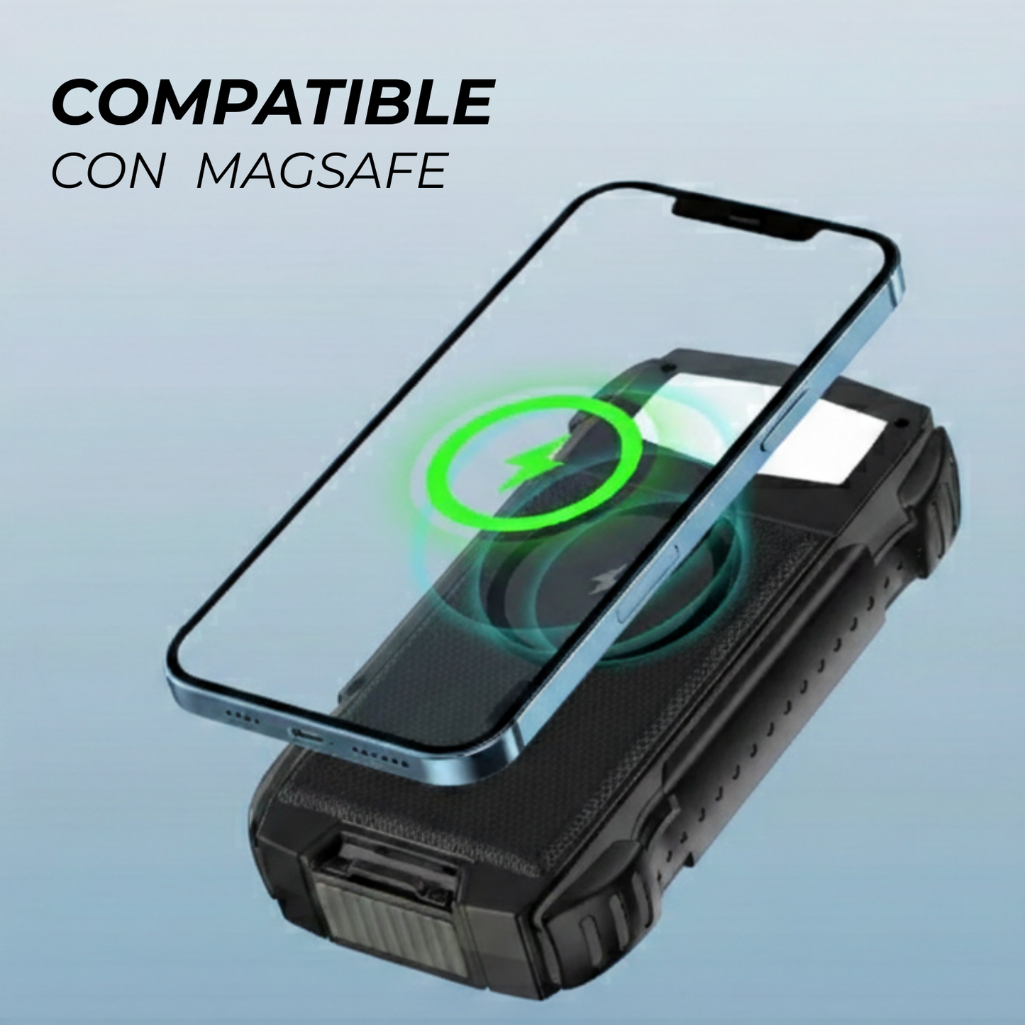 Power Bank Solar Blast Pro 2.0 Portátil 20,000mAh Carga Inalámbrica Magsafe