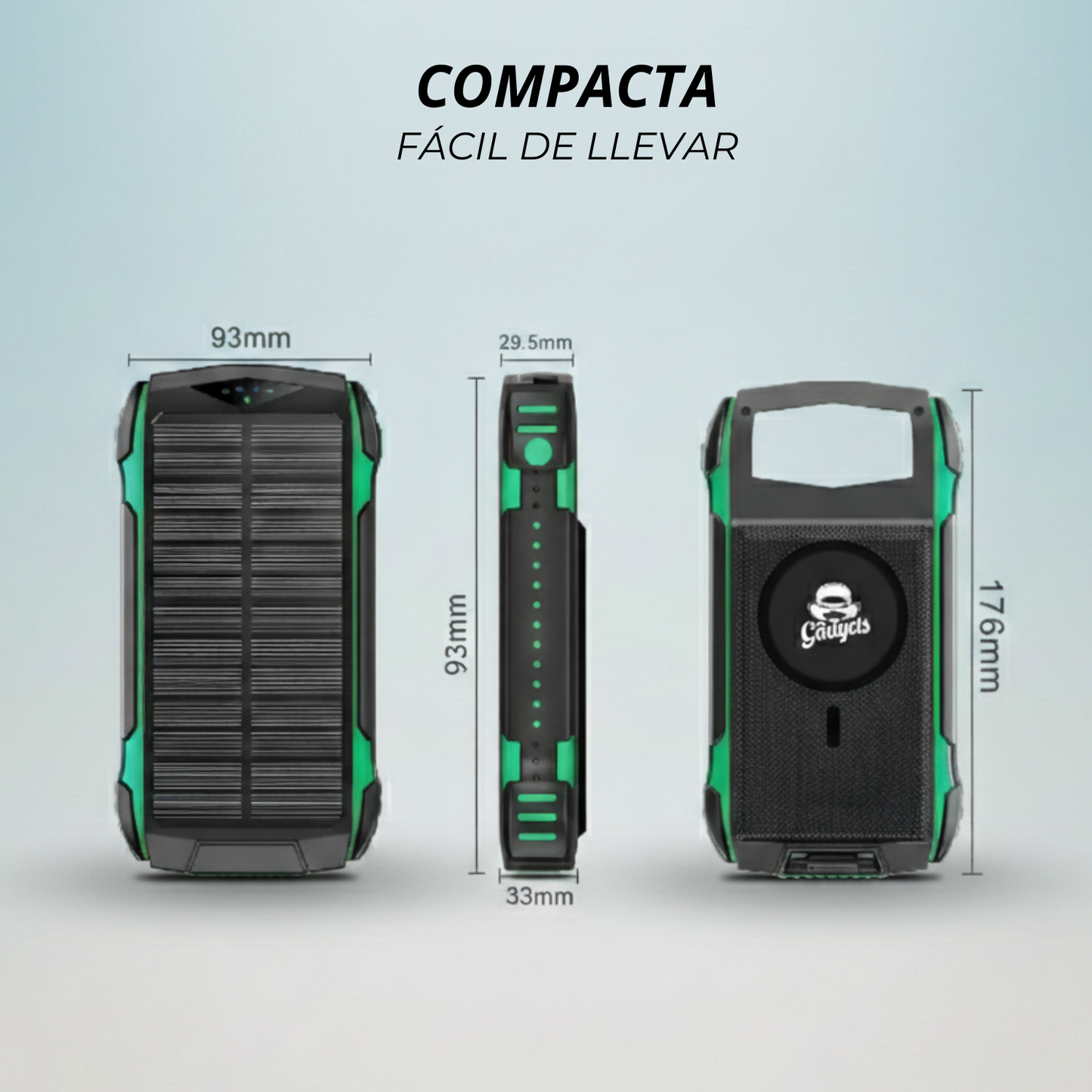 Power Bank Solar Blast Pro 2.0 Portátil 20,000mAh Carga Inalámbrica Magsafe