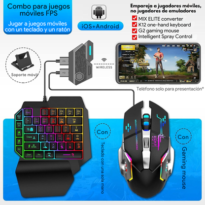 Set 4 en 1 Teclado Gamer
