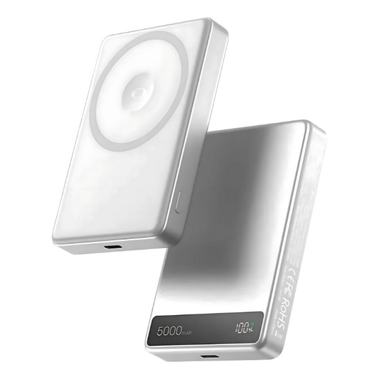 Power Bank Portátil 5,000mAh de Aluminio con Adherencia Magnética