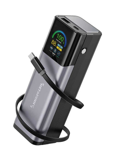 Power Bank Alta Potencia 27,000mAh 140W Ultra | Carga 3 Dispositivos a la Vez