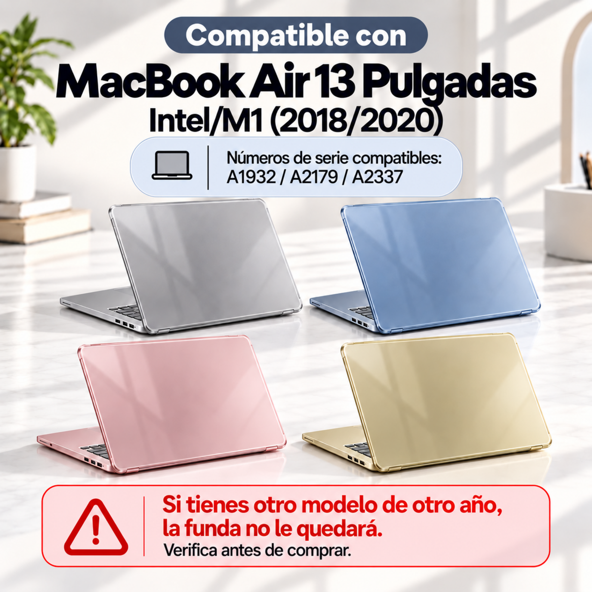 Funda para MacBook Air 13.3" Intel M1 2018-2020