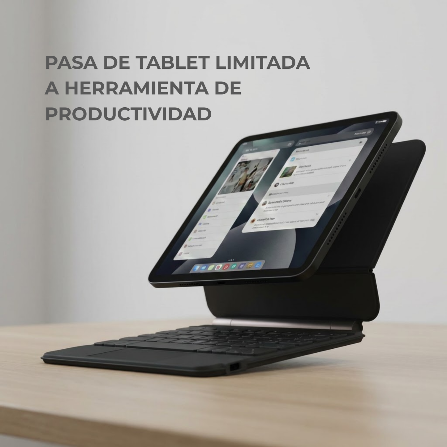Keyboard Case Pro Magnético para iPad con Touchpad -  Tu iPad como Laptop