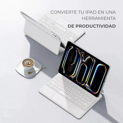 Teclado Magnético en Español (con Letra Ñ) para iPad con Touchpad