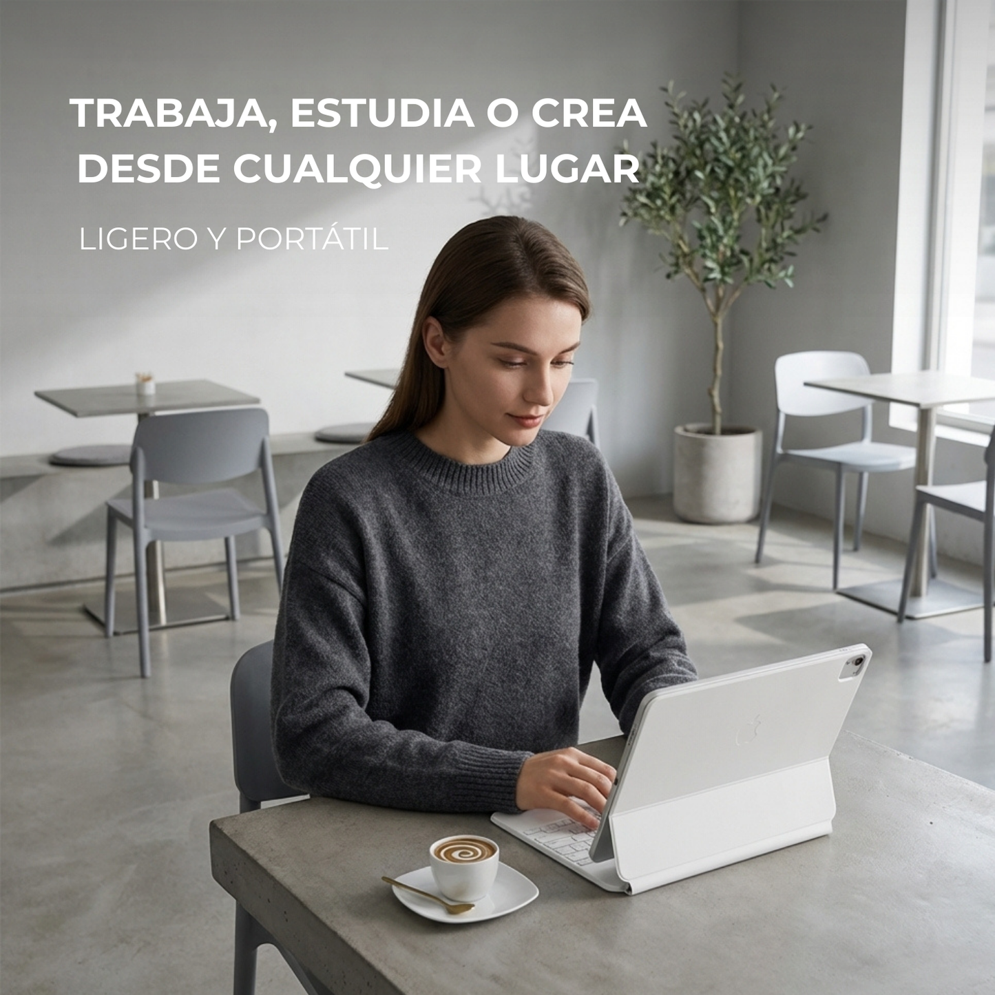 Teclado Magnético en Español (con Letra Ñ) para iPad con Touchpad