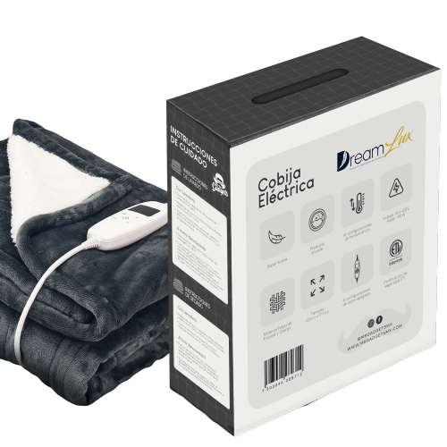 Cobija Eléctrica 127x152cm con 10 Niveles de Calor