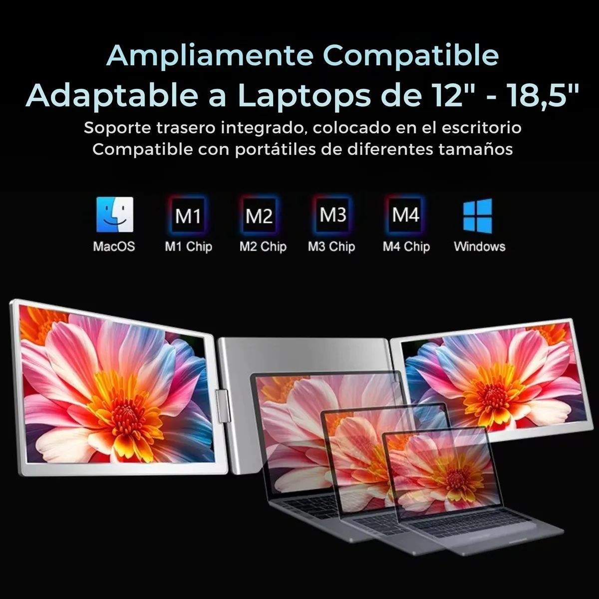 Doble Monitor Portátil 16" para Laptop