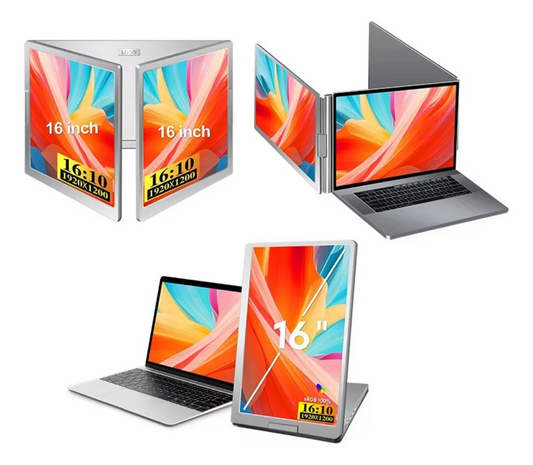 Doble Monitor Portátil 16" para Laptop