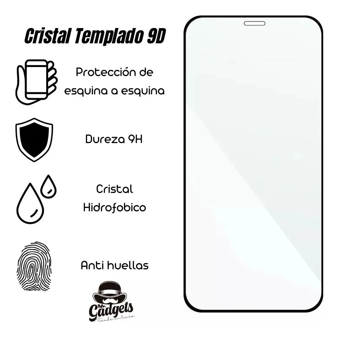 Mica de Pantalla Cristal Dureza 9D para iPhone