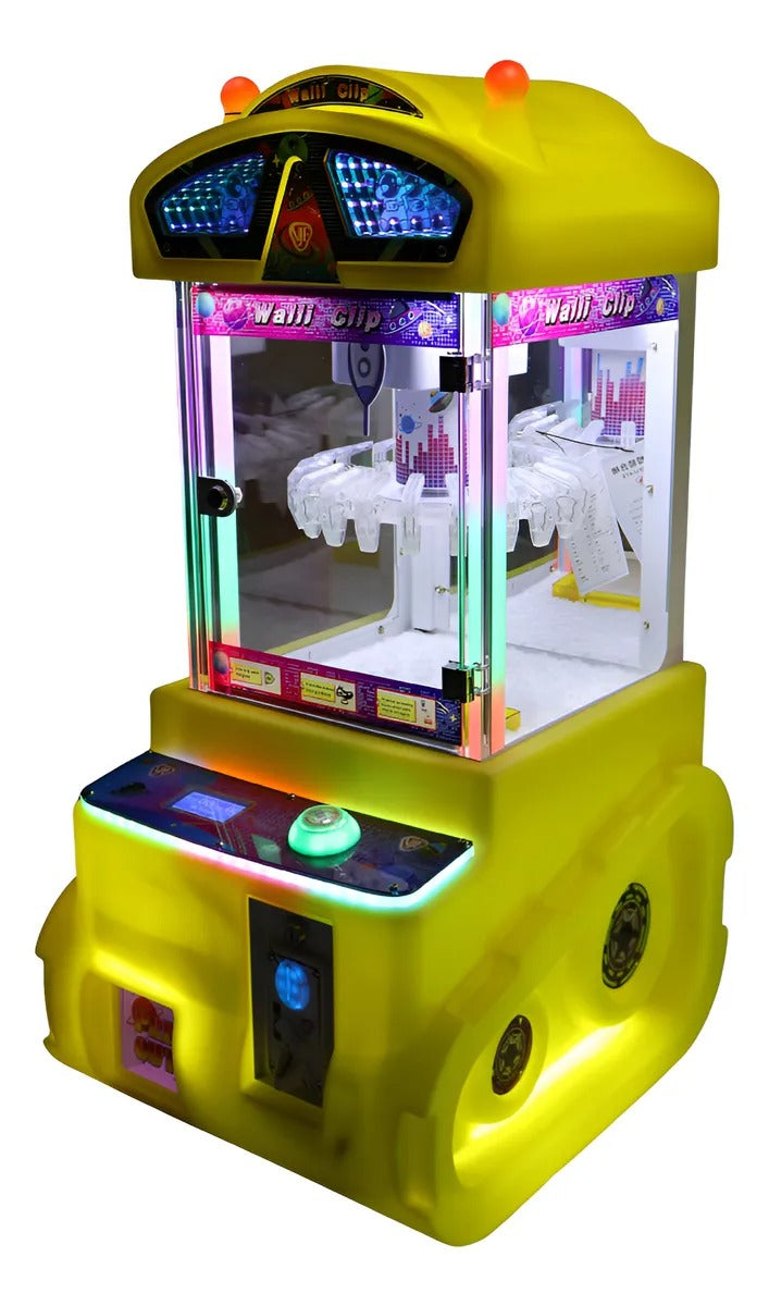 Maquina Garra Caza Peluches Mini Walli 3d Negocio Juego Grua