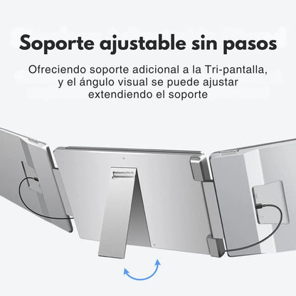 Doble Monitor 15.6" Giratorio 360°