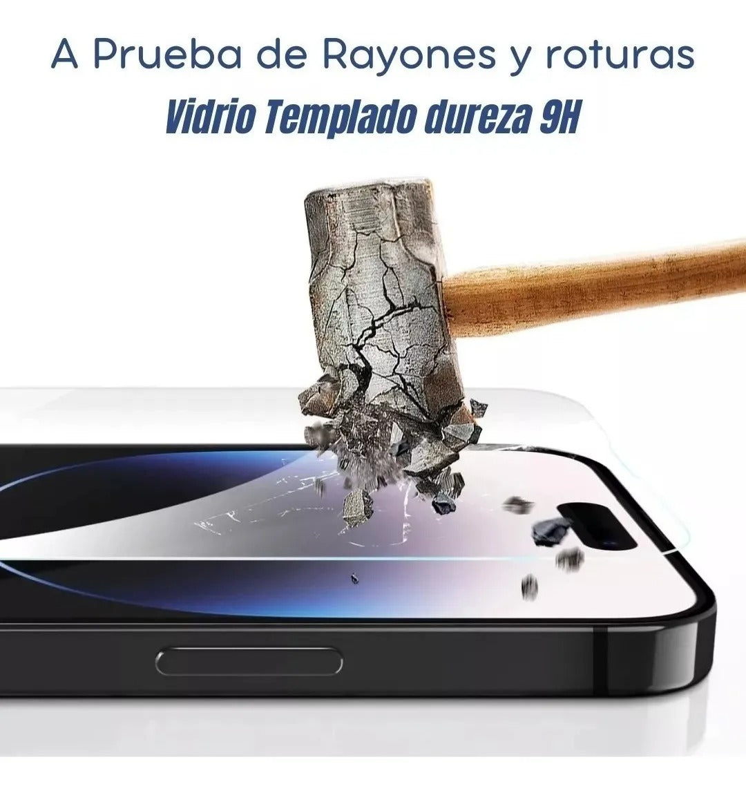 Mica de Pantalla Cristal Dureza 9D para iPhone