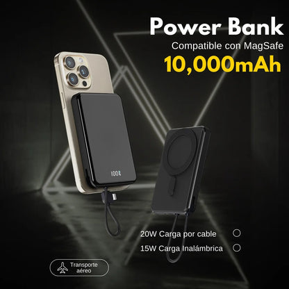 Power Bank Magnética 10,000mAh para iPhone