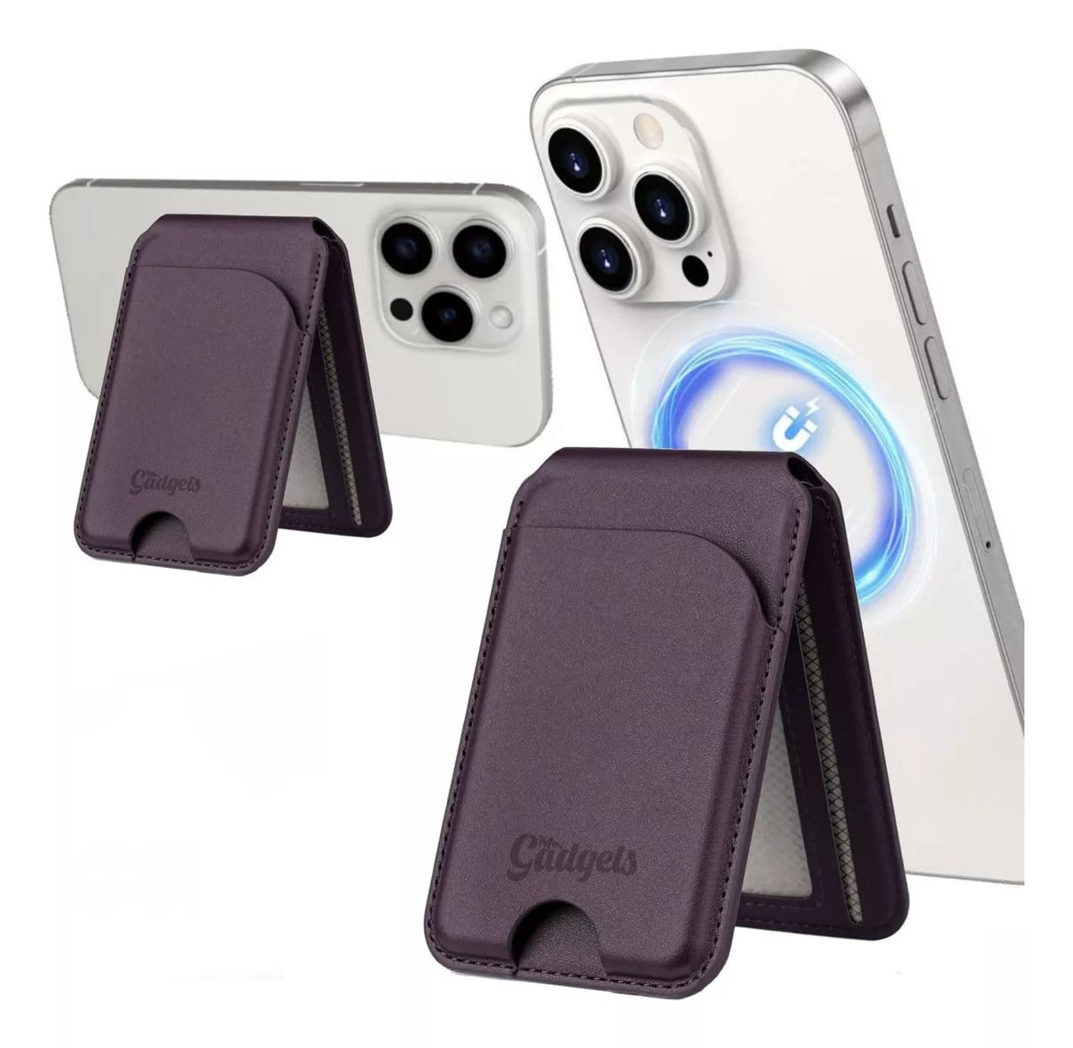 Cartera Magnética Wallet Deluxe con Soporte Para iPhone