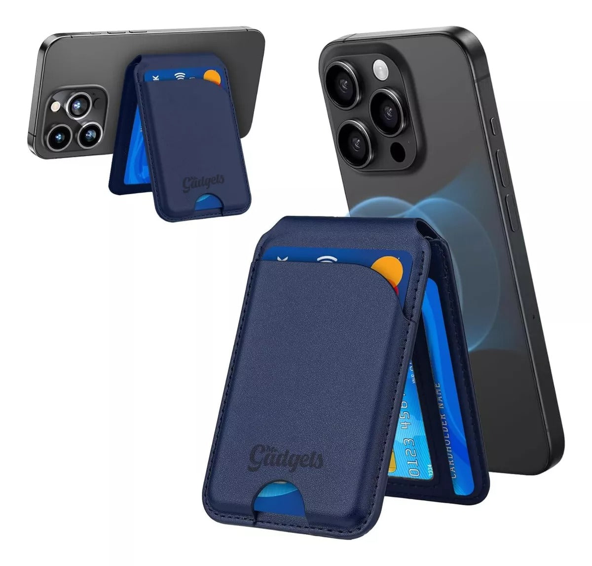 Cartera Magnética Wallet Deluxe con Soporte Para iPhone