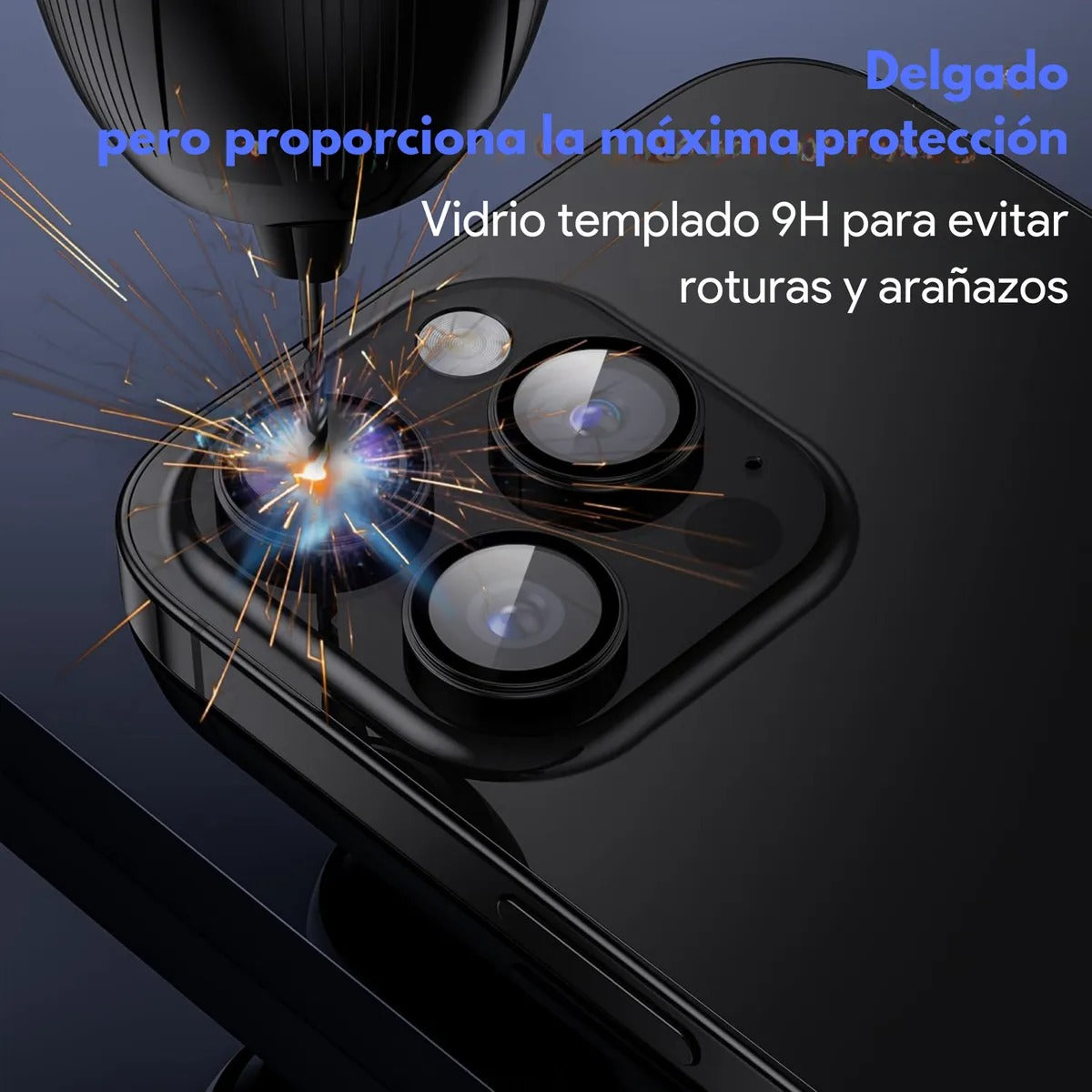 Kit Funda + Mica de Pantalla + Aros de Cámara para iPhone