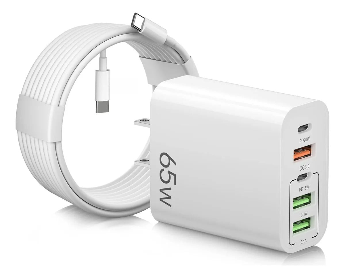 Adaptador 5 en 1 65W con Cable USB-C