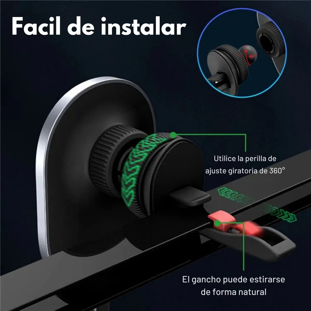 Soporte Magnético 15W Con Carga Inalámbrica Para Auto