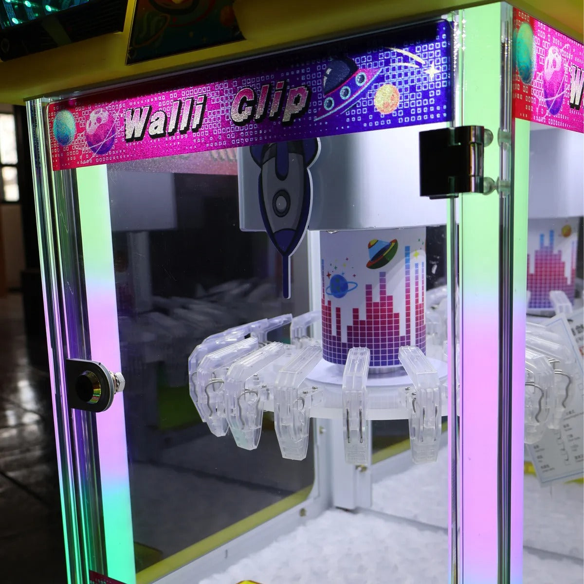 Maquina Garra Caza Peluches Mini Walli 3d Negocio Juego Grua