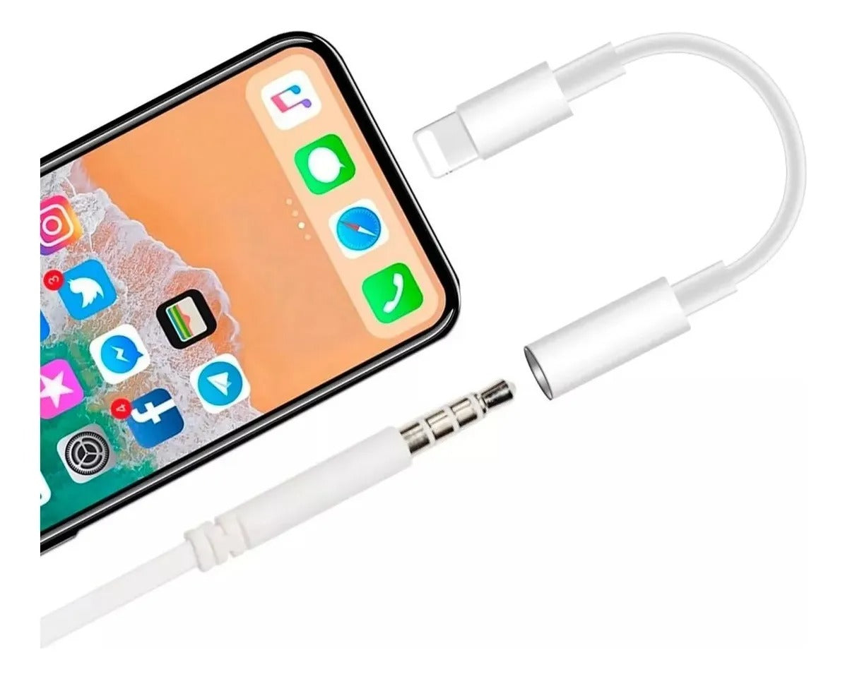 Cable Adaptador Lightning a Jack 3.5mm Para iPhone