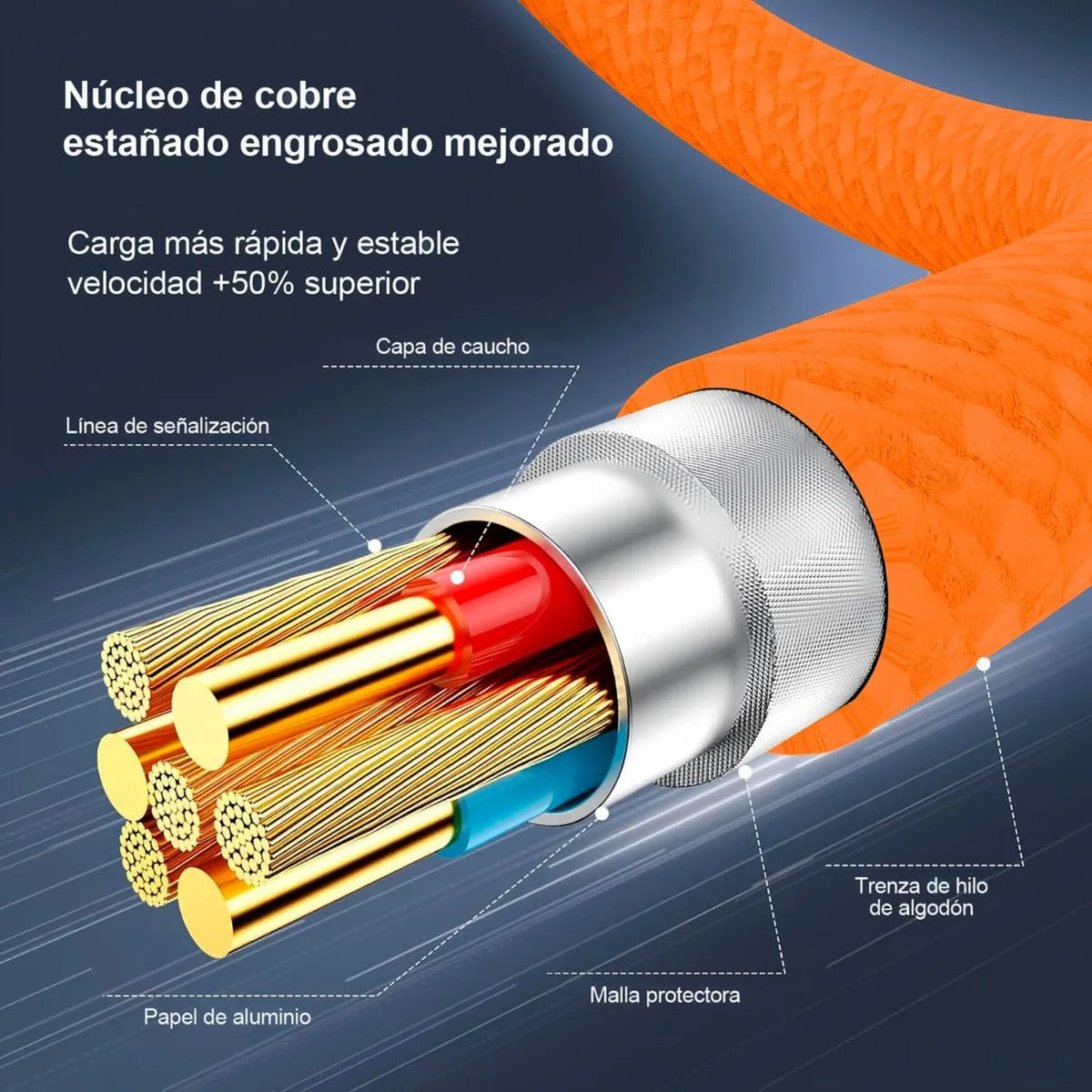 Adaptador 40W + Cable USB-CTrenzado