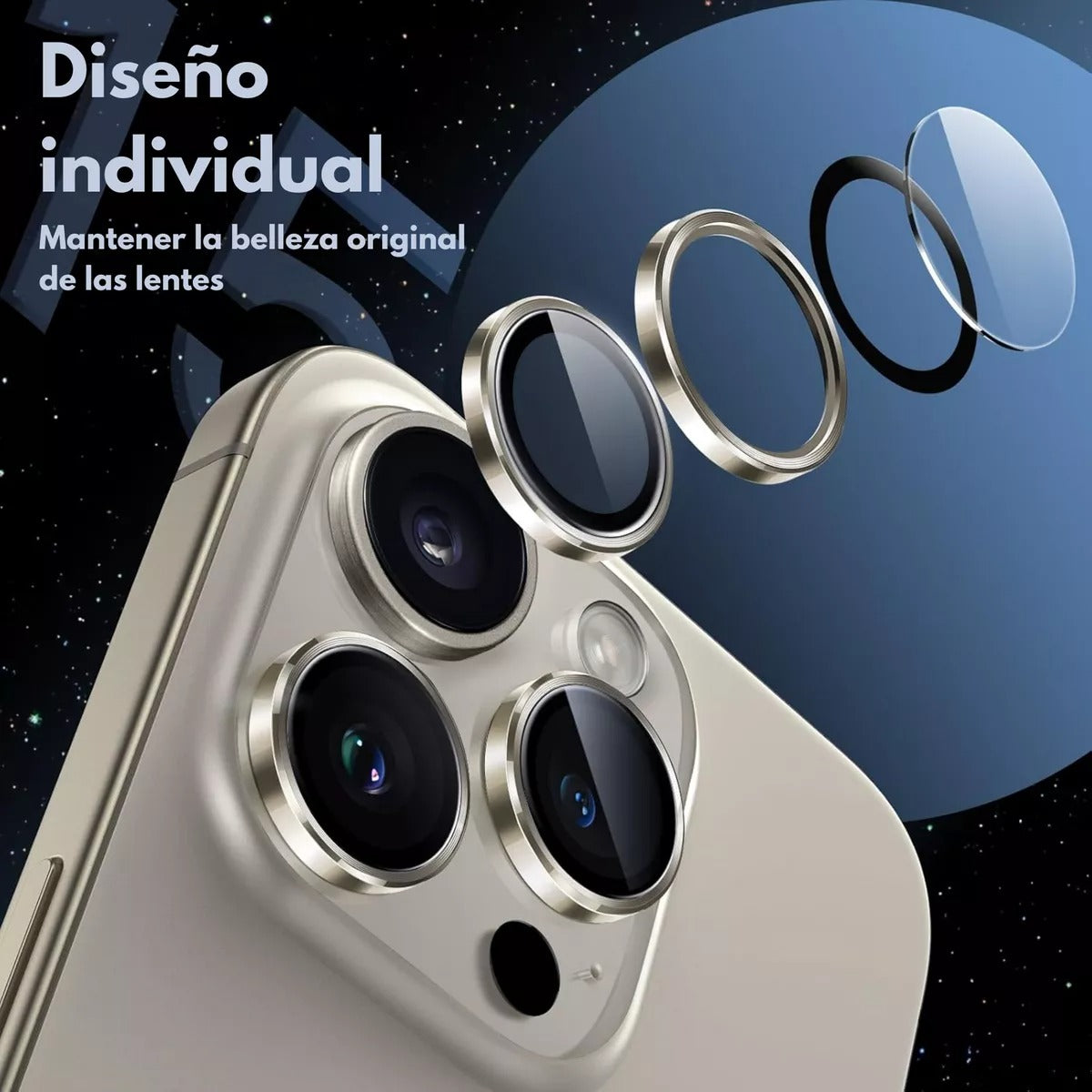 Aros Protectores de Cámara para iPhone